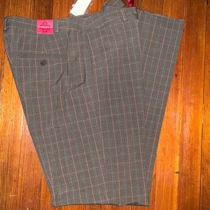 Charter Club Slim It Up Plaid Trousers size: 12 Regular *New*